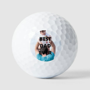 Bester Vater je benutzerdefiniertes Foto Golfball