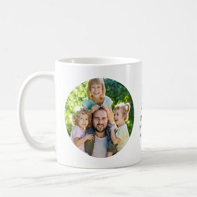 Bester Vater je benutzerdefiniertes Foto Kaffeetasse (Links)