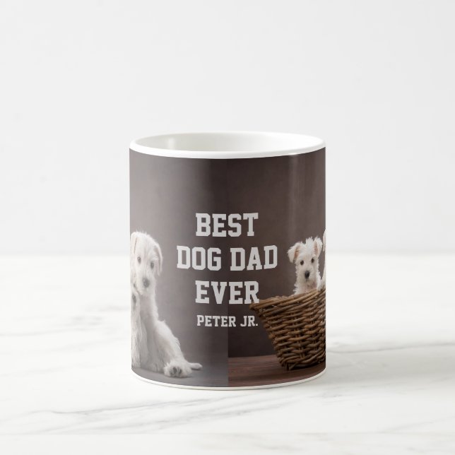 Bester Vater je benutzerdefiniertes Foto Kaffeetasse (Mittel)