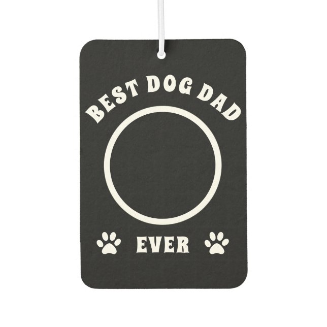 Bester Vater je benutzerdefiniertes Foto Personali Autolufterfrischer (Vorderseite)