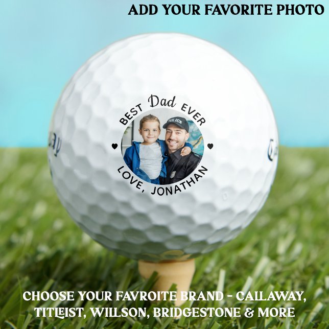 Bester VATER je benutzerdefiniertes Foto Personali Golfball (Von Creator hochgeladen)