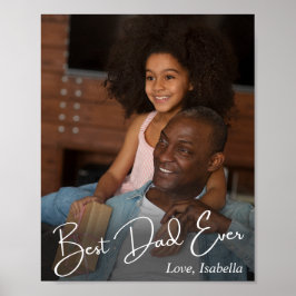 Bester Vater je benutzerdefiniertes Foto Poster