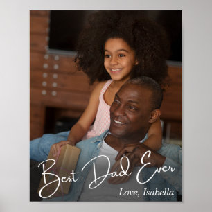 Bester Vater je benutzerdefiniertes Foto Poster