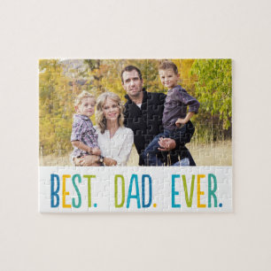 Bester Vater je benutzerdefiniertes Foto-Puzzle Puzzle