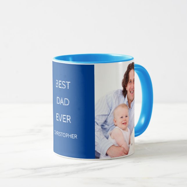 Bester Vater je benutzerdefiniertes Foto Tasse (VorderseiteRechts)