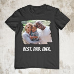 Bester Vater je benutzerdefiniertes Foto Vatertag T-Shirt<br><div class="desc">Erstellen Sie Ihren personalisierten Vatertag Geschenk T - Shirt mit Ihrem eigenen Foto und Text.</div>