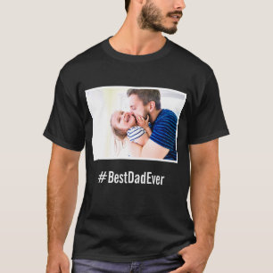 Bester Vater je benutzerdefiniertes Schwarz-Weiß- T-Shirt
