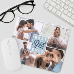 Bester Vater je | Benutzerdefiniertes Vierer-Foto- Mousepad<br><div class="desc">Zeigen Sie Ihrem phantastischen Papa, wie wunderbar er ist mit unserem maßgeschneiderten "Besten Papa je"-Foto-Collage-Mausklick. Das Design ist mit "Best Vater Ever" in einem lustigen stylischen typografischen Design in marineblau & hellblau entworfen. Passen Sie mit dem Jahr an, zusammen mit vier Ihrer eigenen Fotos. Es schafft ein wirklich einzigartiges personalisiertes...</div>