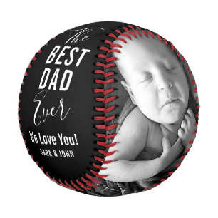 Bester Vater je Black Baby 2 Fotos Name Baseball
