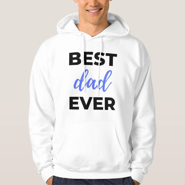 Bester Vater je Black Hoodie (Vorderseite)