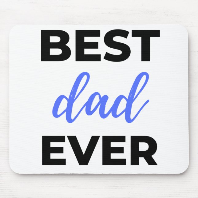 Bester Vater je Black Mousepad (Vorne)