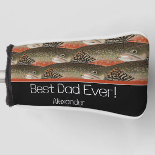 Bester Vater je Black Rust Fisherman Fliegenfische Golf Headcover