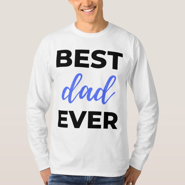 Bester Vater je Black T-Shirt (Vorderseite)