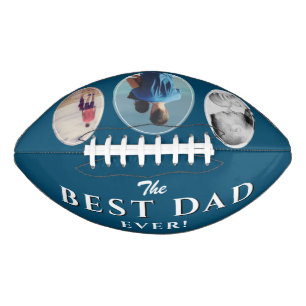 Bester Vater je Blauer Vater 3 FotoCollage Football
