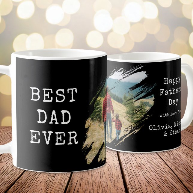 Bester Vater je Brush Stroke Foto Kaffeetasse (Von Creator hochgeladen)