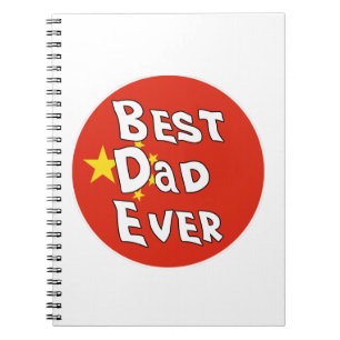Bester Vater je China Flag Notizblock