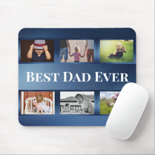 Bester Vater je Collage Mouse Pad Mousepad
