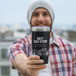 Bester Vater je Cool Motorrad Vater Bike Thermobecher
