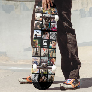 Bester Vater je Cooler Trendy Instagramm Foto Coll Skateboard