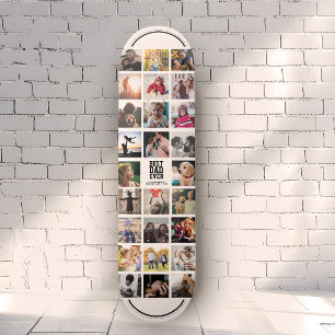 Bester Vater je Cooler Trendy Instagramm Foto Coll Skateboard