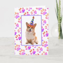Bester Vater je Corgi Geburtstag Feiertagskarte