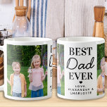 Bester VATER je Custom 2 Foto Vatertag Kaffeetasse<br><div class="desc">Überraschen Sie Ihren Vater diesen Tag mit einer personalisierten Foto Kaffee-Tasse. "Bester VATER je" Personalisieren Sie diese Tasse mit Lieblings-Fotos, Nachrichten und Namen. Besuchen Sie unsere Kollektion für die Tagesgeschenke und die personalisierten Papa-Geschenke. COPYRIGHT © 2020 Judy Burrows, Black Dog Art - Alle Rechte vorbehalten. Bester VATER je Custom 2...</div>