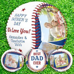 Bester VATER je Custom 4 Foto Happy Vatertag Baseball