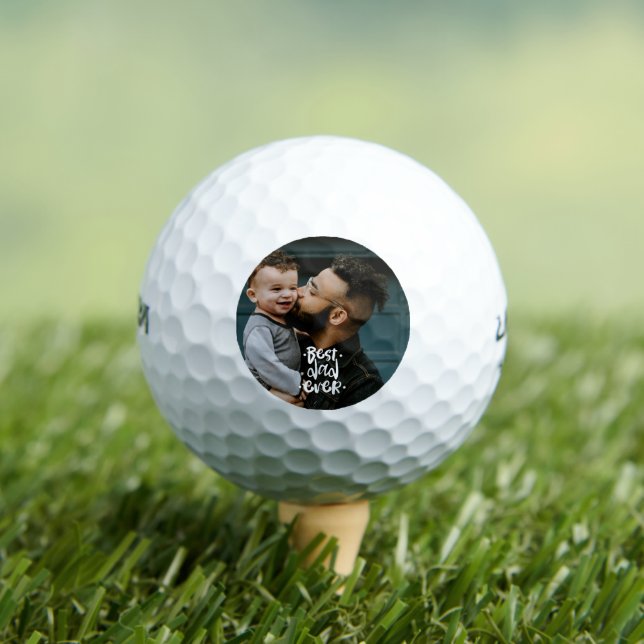 Bester Vater je Custom Foto Vatertag Geschenk Golfball (Insitu T-Shirt)