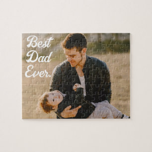 Bester Vater je Custom Foto Vatertag Geschenk Puzzle