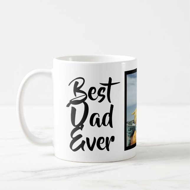 Bester Vater je Custom Foto Vathers Day Geschenk Kaffeetasse (Links)