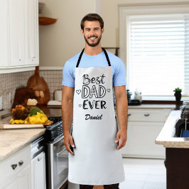 Bester Vater je | Doodle Personalisiert Vatertag Schürze