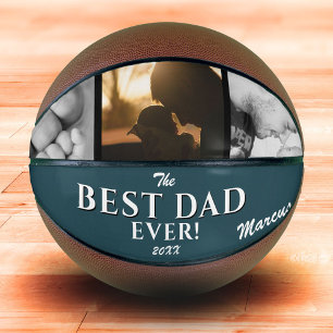 Bester Vater je dunkeltürkis Vater Tag 3 Foto Basketball