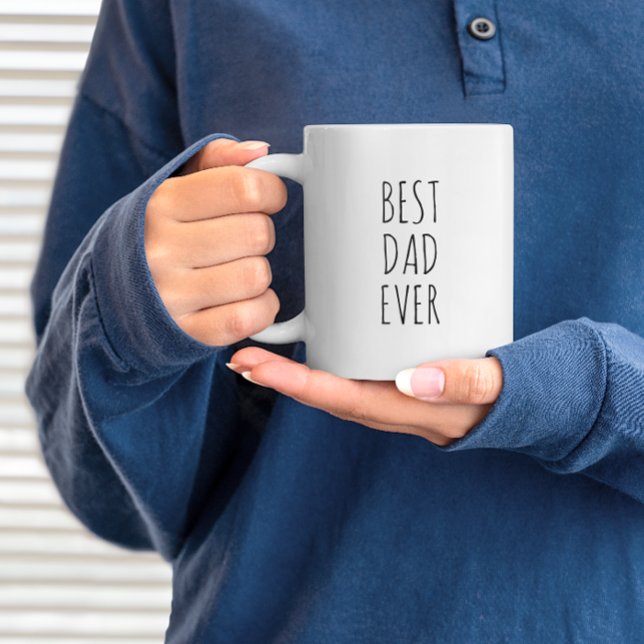 Bester Vater je Einfach Modernes Bauernhaus Kaffeetasse (Von Creator hochgeladen)