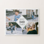 Bester Vater je Einfache moderne Fotosammlung Puzzle<br><div class="desc">Das einfache und moderne Puzzle verfügt über 4 Fotos und "Best Vater Ever".</div>