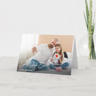 Bester Vater je einfaches benutzerdefiniertes Foto Ankündigung