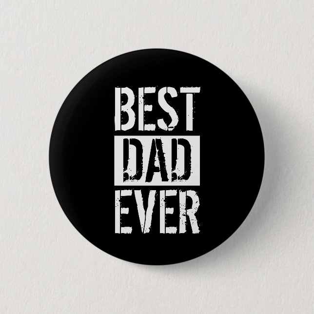 Bester Vater je einfaches Vatertagsgeschenk Button (Vorderseite)