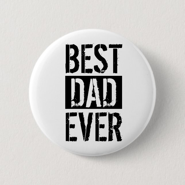 Bester Vater je einfaches Vatertagsgeschenk Button (Vorderseite)