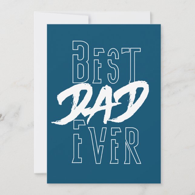 Bester Vater je Einladung (Vorderseite)