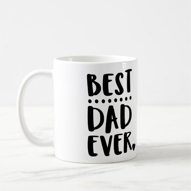 Bester Vater je einzigartiger Cooler Vatertag Kaffeetasse (Links)