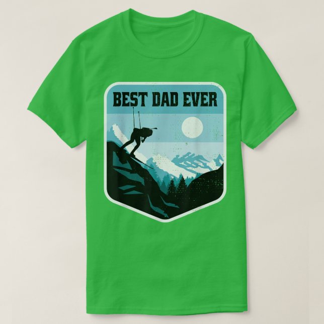 Bester Vater je Etreme Snow Ski T-Shirt (Design vorne)
