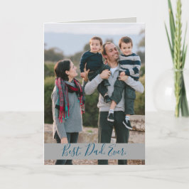 Bester Vater je Familie Foto Karte