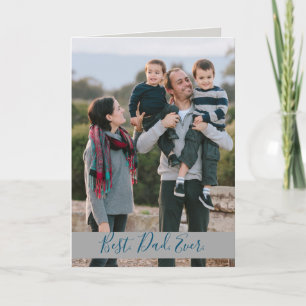 Bester Vater je Familie Foto Karte