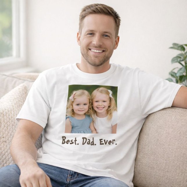 Bester Vater je Familie Foto T-Shirt (Von Creator hochgeladen)