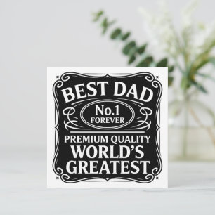 Bester Vater je Feiertagskarte