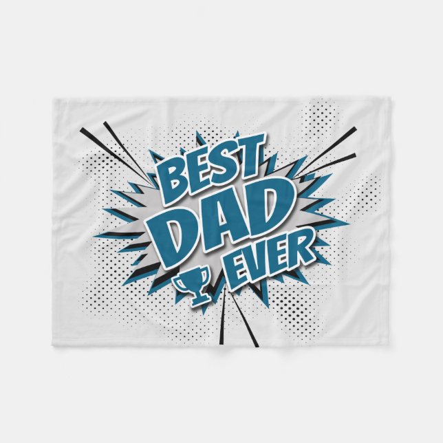Bester Vater je Fleecedecke (Vorderseite (Horizontal))