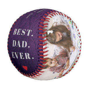Bester Vater je Foto Collage Happy Vatertag Baseball
