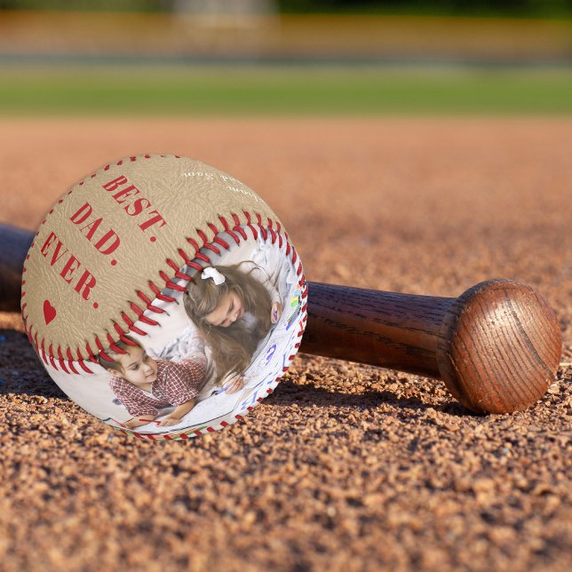 Bester Vater je Foto Collage Happy Vatertag Baseball (Von Creator hochgeladen)