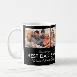 Bester Vater je Foto Collage Vatertag Kaffeetasse