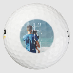 Bester Vater je Foto Cooles Skript Golfball