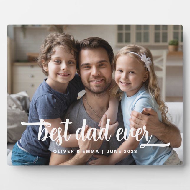 Bester Vater je Foto Fotoplatte (Vorderseite)